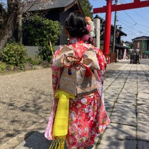 桜の中で撮影♪